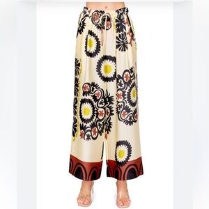 MelloDay Satin Wide Leg Pants, Size XL